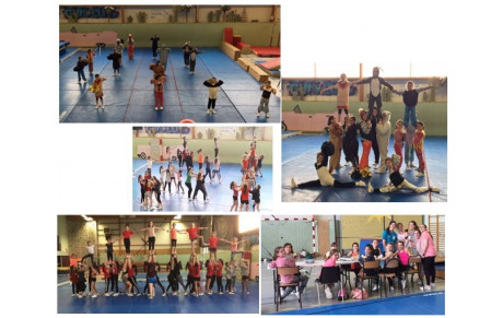 Echange entre cheerleaders au Gymnast Club Gramatois !